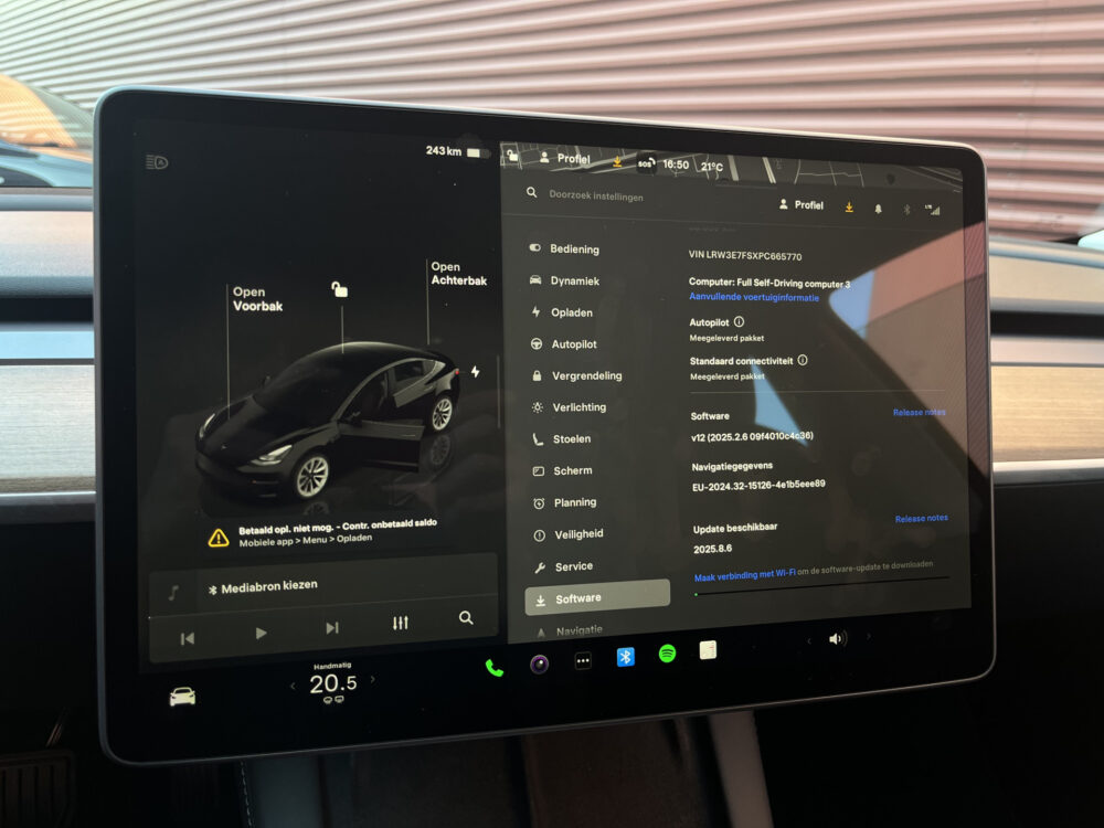 Tesla Model 3 Standard RWD Plus 60 kWh // LEDER // PANODAK // ELEK.STOELEN+GEHEUGEN // AUTOPILOT /// 360 CAMERA // NAVI // 30