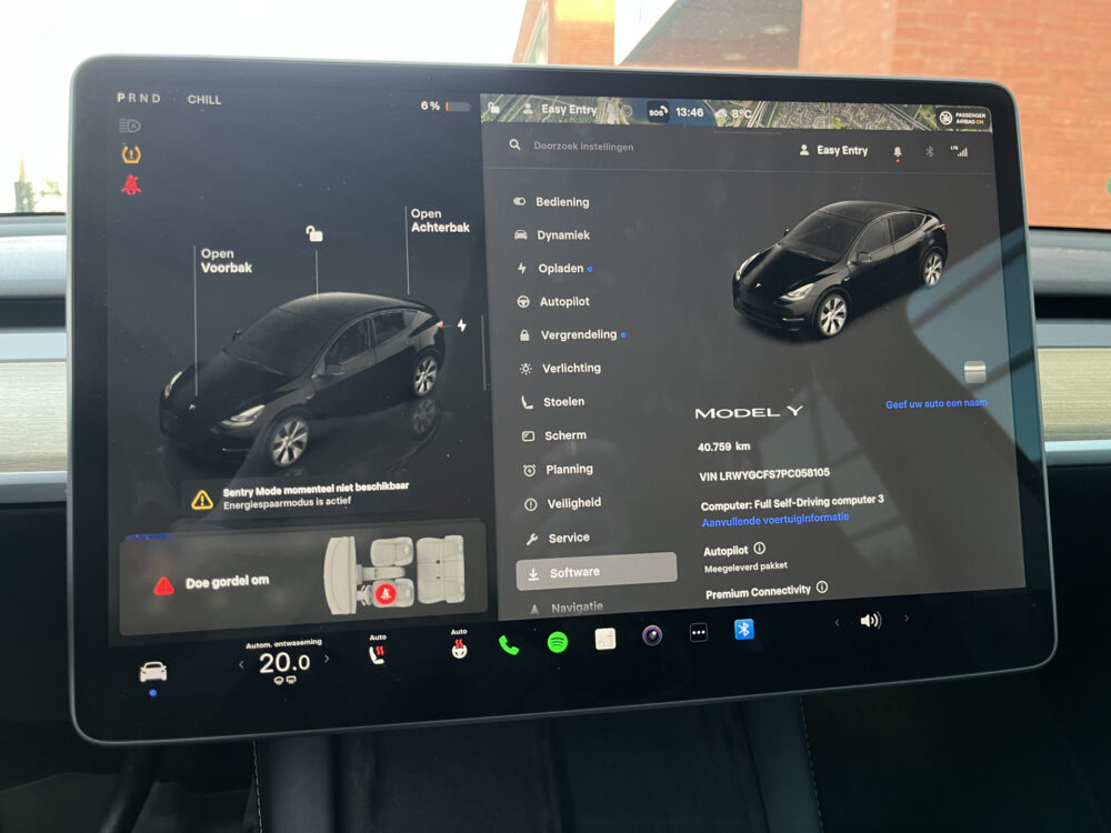 Tesla Model Y Standard Range SR RWD 60 kWh 1e EIGENAAR // PANODAK // NAVI // ADAPTIVE CRUISE // CLIMA // AUTOPILOT // 360 CAMERA // LEDEREN BE 31