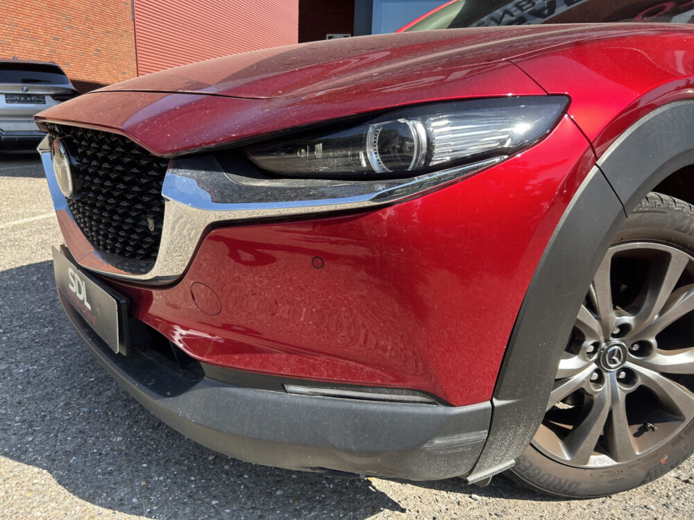 Mazda CX-30 2.0 e-SkyActiv-X M Hybrid Luxury 180 PK!! // NAVI // LEDER // SCHUIFKANTELDAK // TREKHAAK // CAMERA // MEMORY SEATS // BOSE AUDI 28
