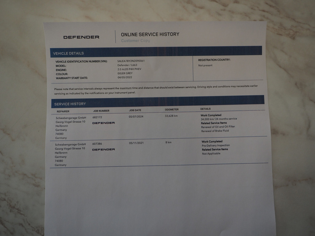 Land Rover Defender 110 2.0 P400e 50