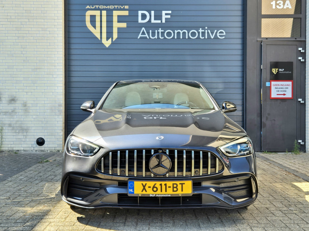 Mercedes-Benz C-klasse 180 AMG Line | Burmester | Wit leder | Pano 1