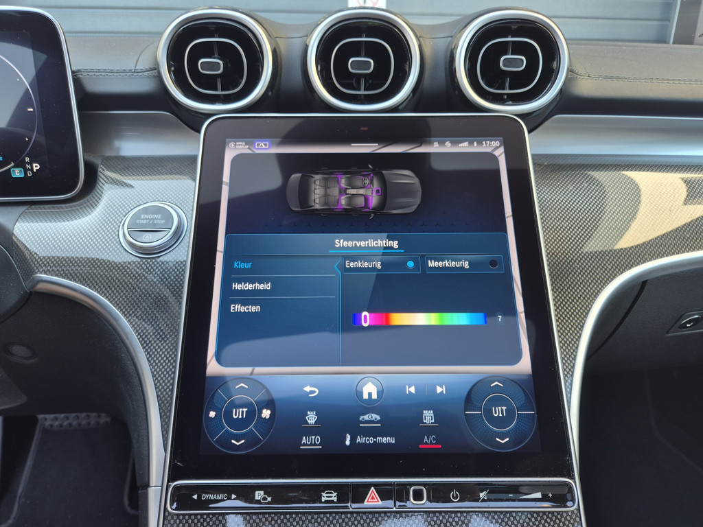 Mercedes-Benz C-klasse 180 AMG Line | Burmester | Wit leder | Pano 19