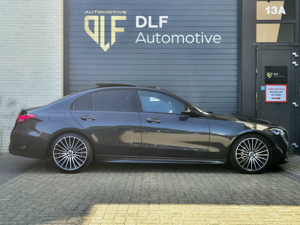 Mercedes-Benz C-klasse 180 AMG Line | Burmester | Wit leder | Pano 5