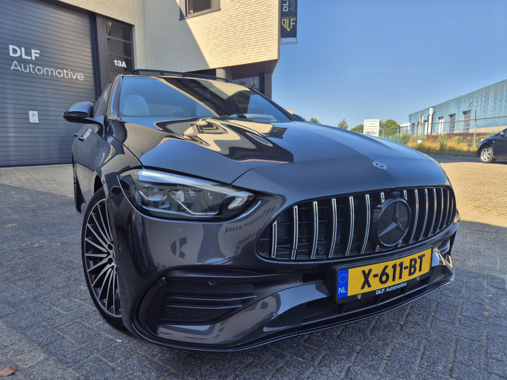 Mercedes-Benz C-klasse 180 AMG Line | Burmester | Wit leder | Pano 7