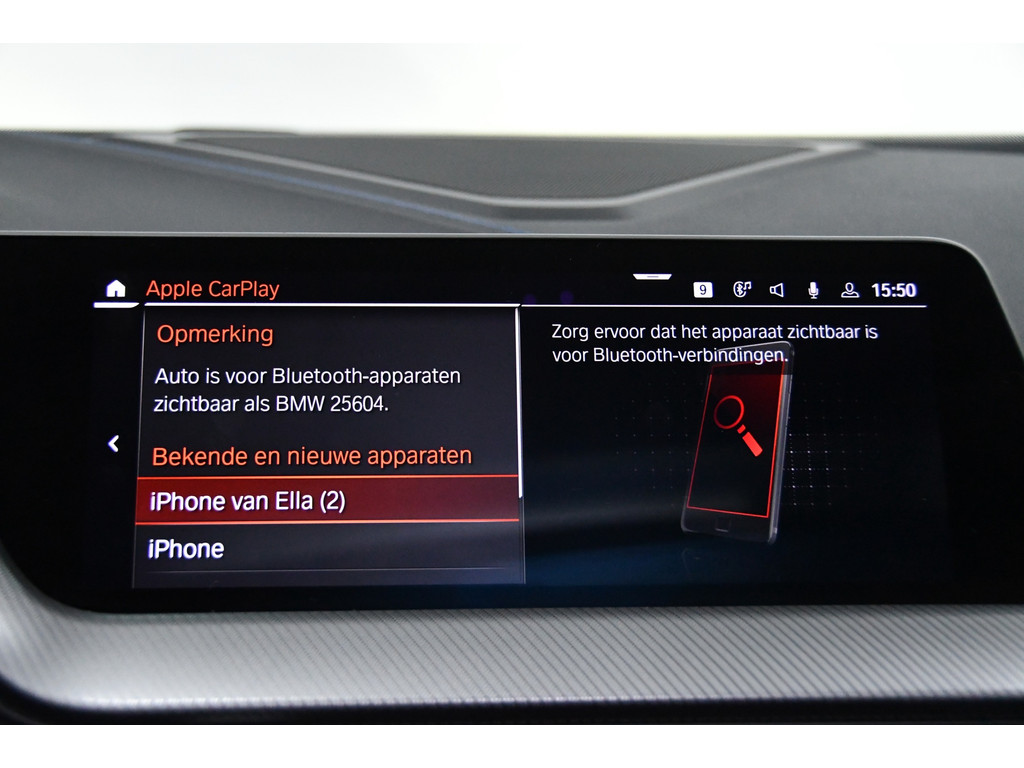 BMW 1-serie 118i High Executive, Pano, Sfeerverlichting, Applecarplay 19