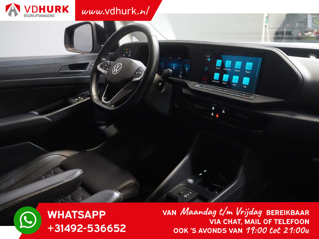 Volkswagen Caddy Cargo Maxi Bestelbus 2.0 TDI Black Edition 125 pk DSG Aut. BPM VRIJ! Ready2Go Leder/ Adapt. Cruise/ Virtual Cockpit/ Standkachel/ LED/ Stoelverw./ Na 2