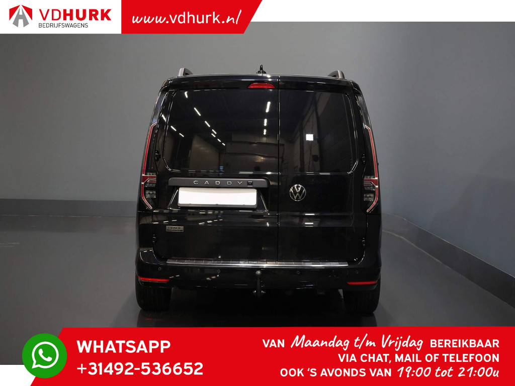 Volkswagen Caddy Cargo Maxi Bestelbus 2.0 TDI Black Edition 125 pk DSG Aut. BPM VRIJ! Ready2Go Leder/ Adapt. Cruise/ Virtual Cockpit/ Standkachel/ LED/ Stoelverw./ Na 5