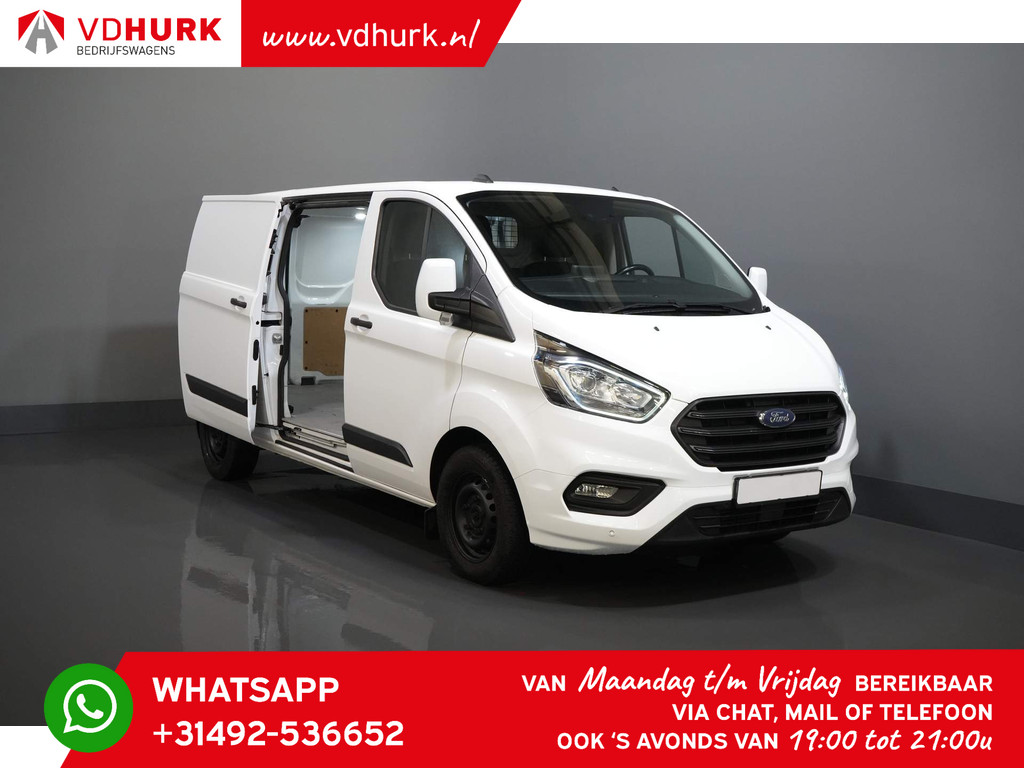 Ford Transit Custom Bestelbus 300 2.0 TDCI 130 pk Aut. L2 2x Schuifdeur/ Standkachel/ Stoelverw./ Carplay/ Cruise/ PDC V+A/ Camera 7