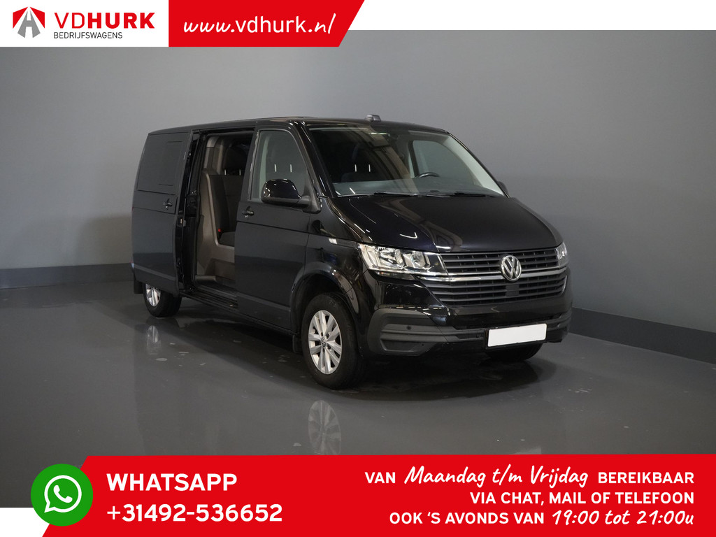 Volkswagen Transporter Bestelbus T6.1 2.0 TDI 150 pk DSG Aut. L2 DC Dubbel Cabine Adapt. Cruise/ 2.5t Trekhaak/ Carplay/ PDC/ LMV/ Airco 7