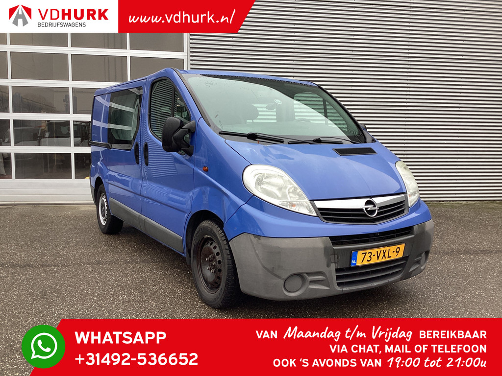 Opel Vivaro Bestelbus 2.5 CDTI 115 pk DC Dubbel Cabine MARGE 2x Schuifdeur/ 6 Pers./ Airco/ PDC/ Trekhaak 0