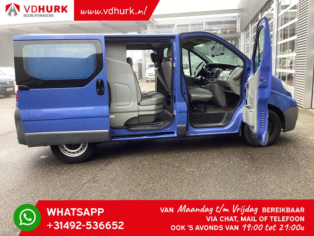 Opel Vivaro Bestelbus 2.5 CDTI 115 pk DC Dubbel Cabine MARGE 2x Schuifdeur/ 6 Pers./ Airco/ PDC/ Trekhaak 5