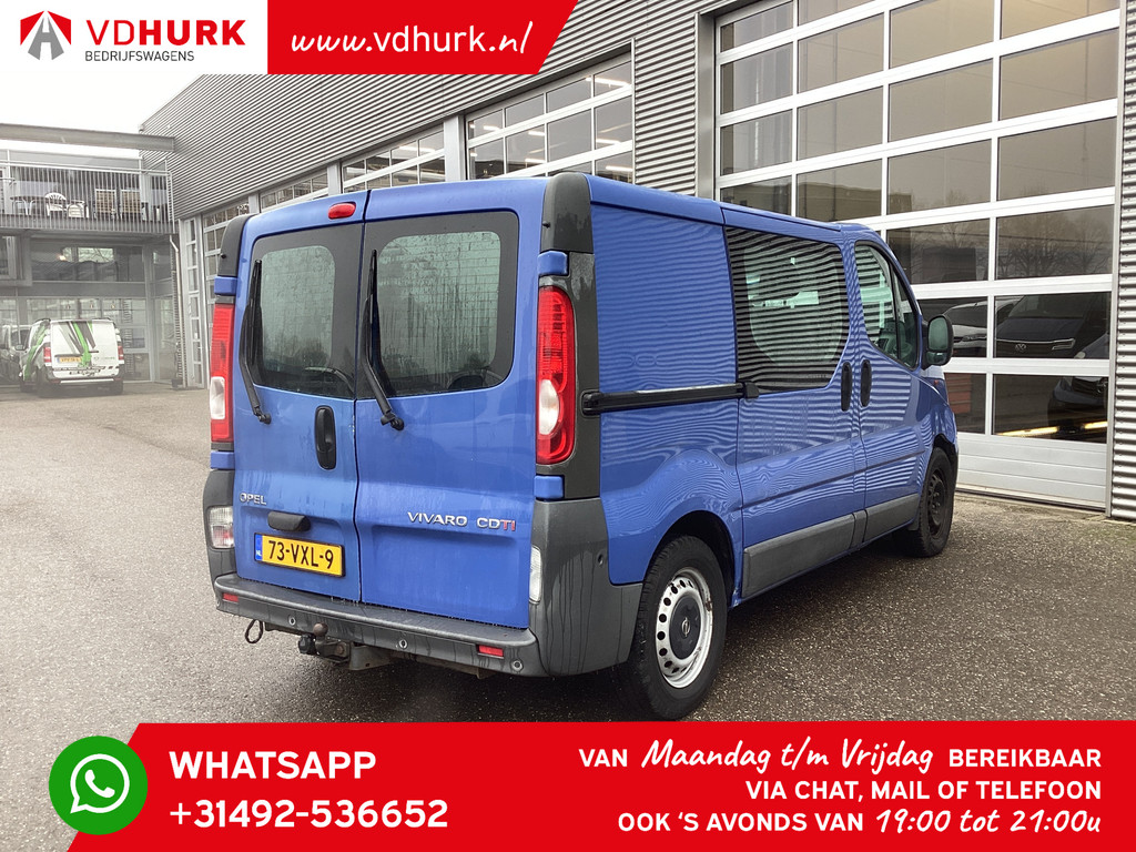 Opel Vivaro Bestelbus 2.5 CDTI 115 pk DC Dubbel Cabine MARGE 2x Schuifdeur/ 6 Pers./ Airco/ PDC/ Trekhaak 8