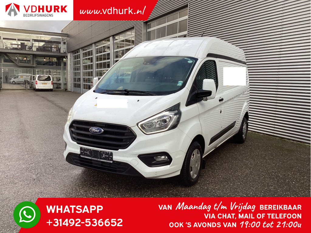 Ford Transit Custom Bestelbus 2.0 TDCI 130 pk L2H2 Adapt.Cruise/ 2.8t Trekverm./ CarPlay/ Navi/ Airco/ PDC 5