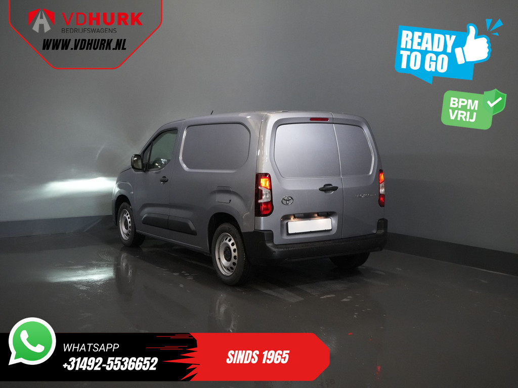 Toyota PROACE CITY Bestelbus 1.5 130 pk Aut. BPM VRIJ! LED/ Virtual.Cockpit/ 3 pers./ Carplay/ Camera/ Climate/ PDC/ Cruise 1