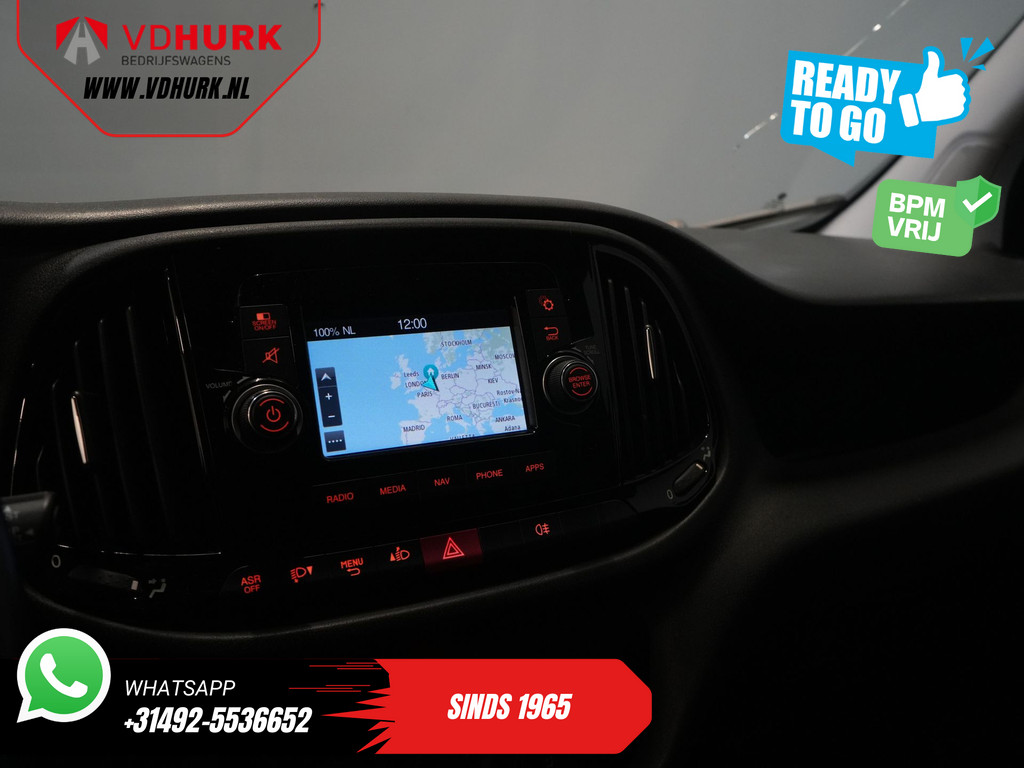 Fiat Dobló Cargo Bestelbus 1.6 MJ 105 pk BPM VRIJ! 3 Pers./ Cruise/ Navi/ Trekhaak 16