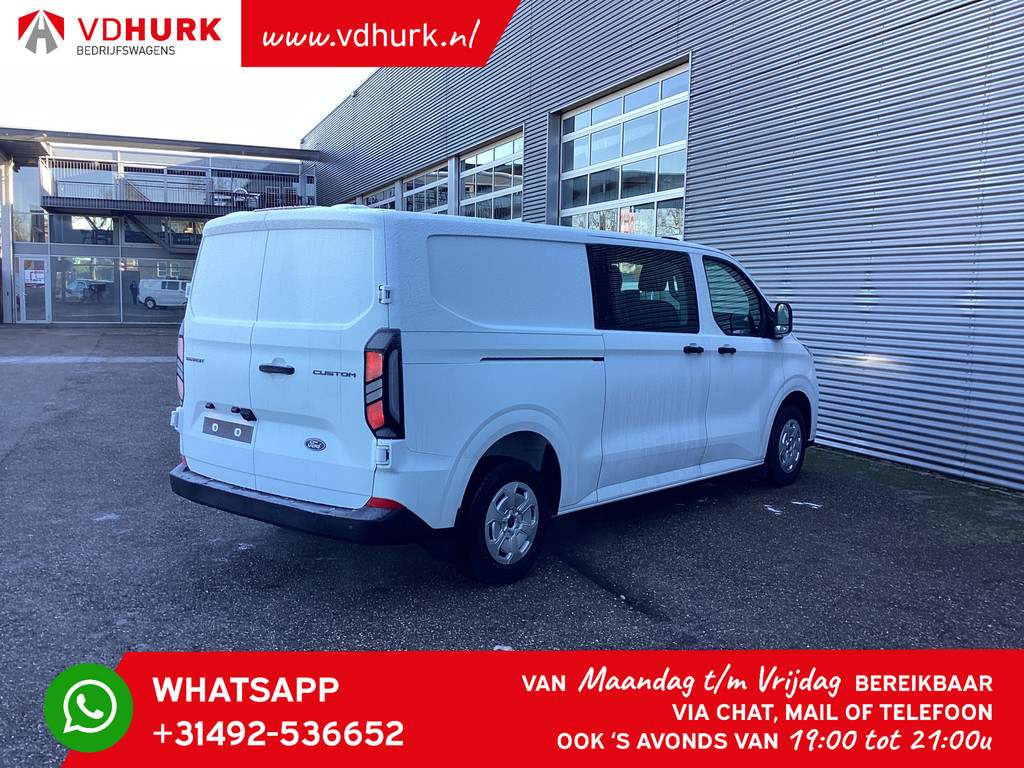 Ford Transit Custom Bestelbus 320 2.0 TDCI 136 pk L2 Trend BPM VRIJ! DC Dubbel Cabine/ 5 jaar/200.000 km Garantie/ Carplay/ Climate/ Camera/ PDC/ Cruise 8