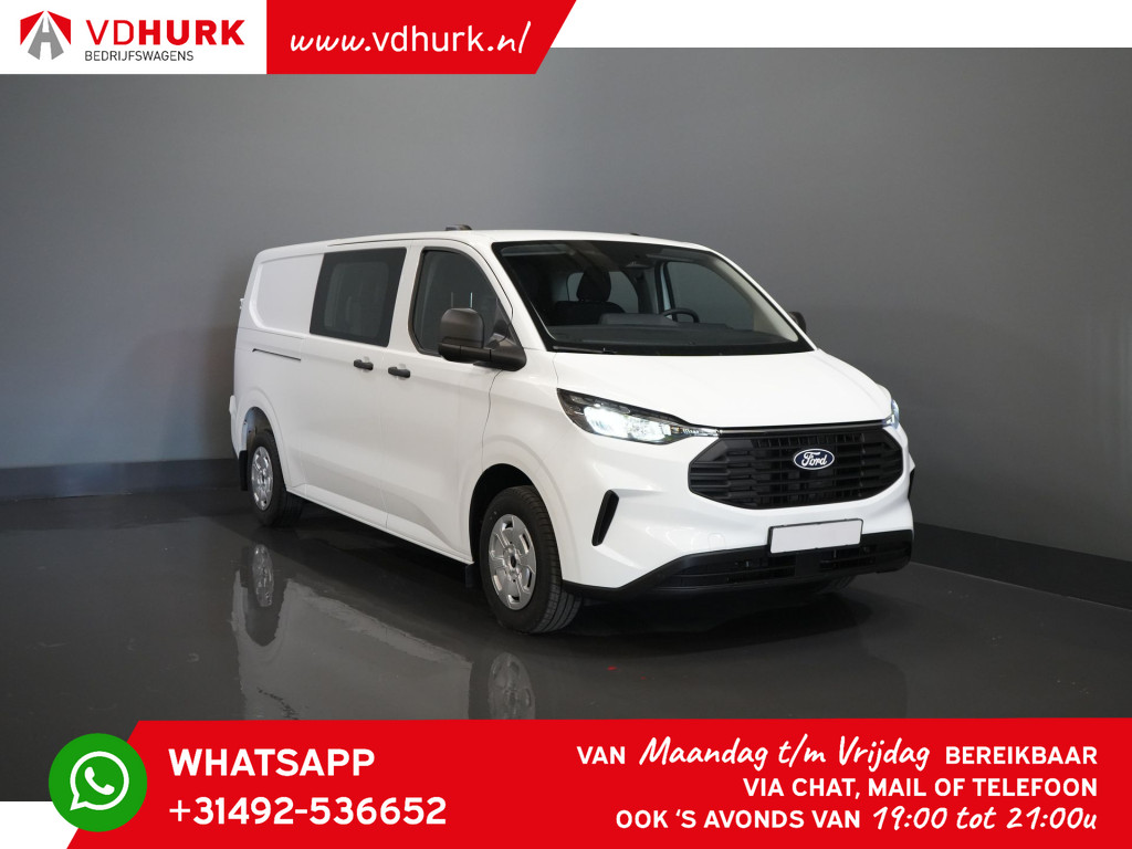 Ford Transit Custom Bestelbus 320 2.0 TDCI 136 pk L2 Trend BPM VRIJ! DC Dubbel Cabine/ 5 jaar/200.000 km Garantie/ Carplay/ Climate/ Camera/ PDC/ Cruise 0