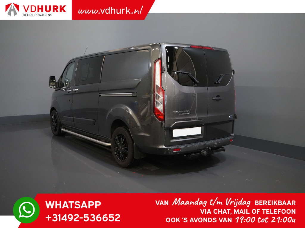 Ford Transit Custom Bestelbus 2.0 TDCI 170 pk L2 Limited DC Dubbel Cabine 2x Schuifdeuren/ Stoelverw./ 17”LMV/ Navi/ Cruise/ Camera/ PDC/ Trekhaak 1