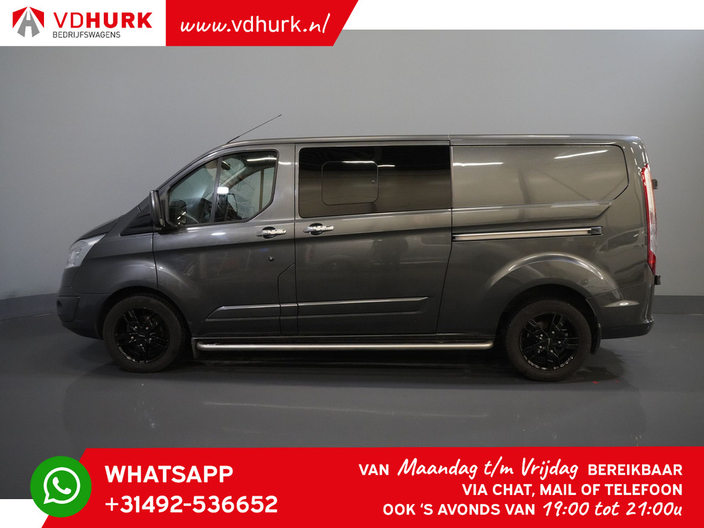 Ford Transit Custom Bestelbus 2.0 TDCI 170 pk L2 Limited DC Dubbel Cabine 2x Schuifdeuren/ Stoelverw./ 17”LMV/ Navi/ Cruise/ Camera/ PDC/ Trekhaak 8