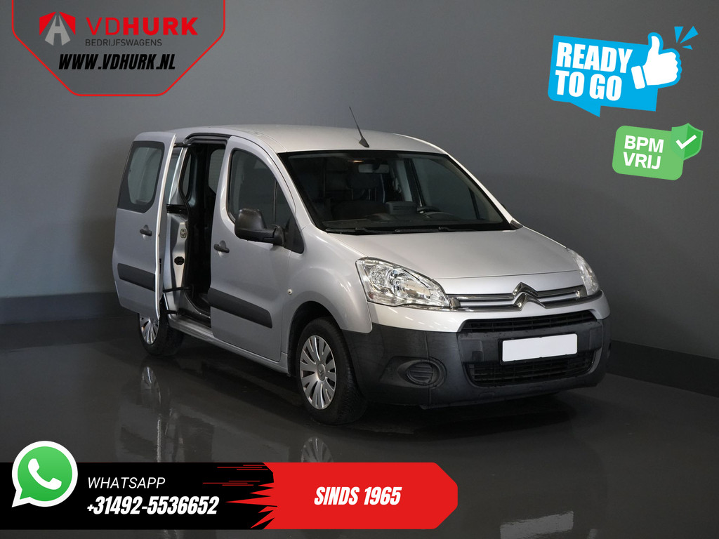 Citroën Berlingo Bestelbus 1.6 HDI 90 pk L2 BPM VRIJ! 3 Pers./ NL-auto/ Airco/ Navi/ Trekhaak 7