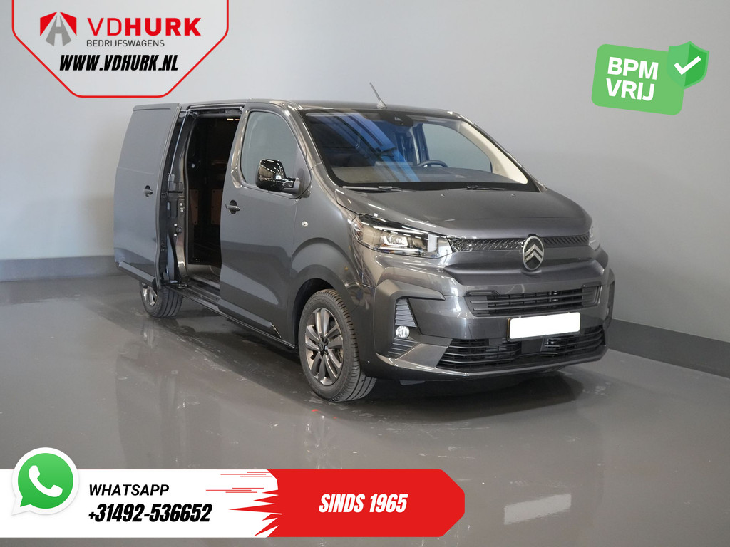 Citroën Jumpy Bestelbus 2.0 HDI 180 pk Aut. L3 BPM VRIJ! LED/ Virtual cockpit/ Stuurverw./ Navi/ Carplay/ Camera/ Climate/ PDC/ LMV/ Cruise 7