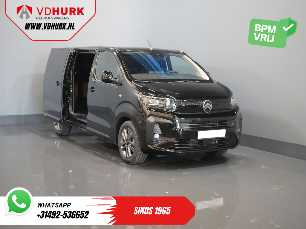 Citroën Jumpy Bestelbus 2.0 HDI 180 pk Aut. L3 BPM VRIJ! LED/ Virtual cockpit/ Stuurverw./ Navi/ Carplay/ Camera/ Climate/ PDC/ LMV/ Cruise 7