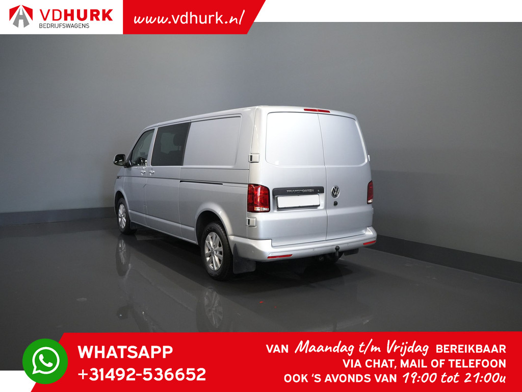 Volkswagen Transporter Bestelbus 2.0 TDI 150 pk DSG Aut. L2 DC Dubbel Cabine Highline BPM VRIJ! Adapt.Cruise/ LED/ 2xSchuifdeur/ Standkachel/ Carplay/ Stoelverw. 1