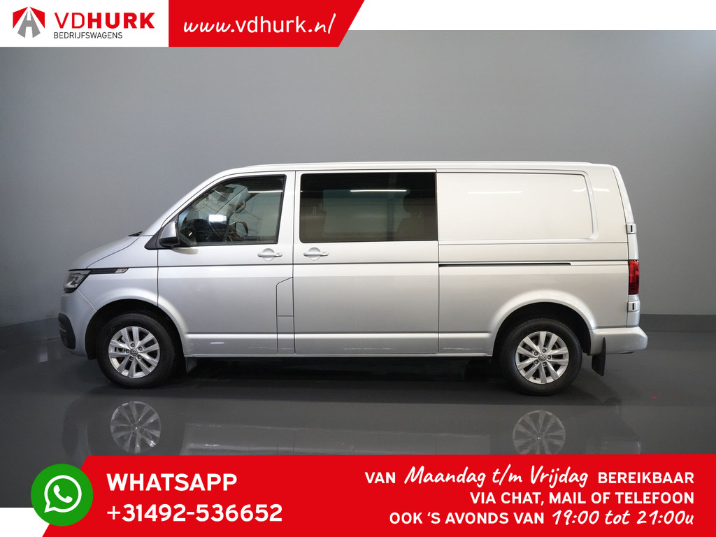 Volkswagen Transporter Bestelbus 2.0 TDI 150 pk DSG Aut. L2 DC Dubbel Cabine Highline BPM VRIJ! Adapt.Cruise/ LED/ 2xSchuifdeur/ Standkachel/ Carplay/ Stoelverw. 8