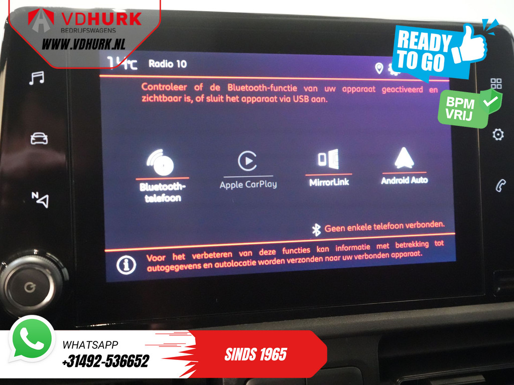 Citroën Berlingo Bestelbus 1.2 PureTech 110 pk BENZINE BPM VRIJ! Ready2Go Carplay/ Navi/ Airco/ Cruise /PDC 19