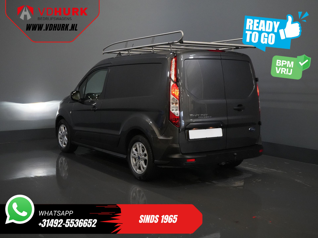 Ford Transit Connect Bestelbus 1.5 TDCI 100 pk BPM VRIJ! Ready2Go NL Auto/ 3Pers./ Imperiaal/ Carplay/ Climate/ Cruise/ Camera/ PDC/ Trekhaak 1