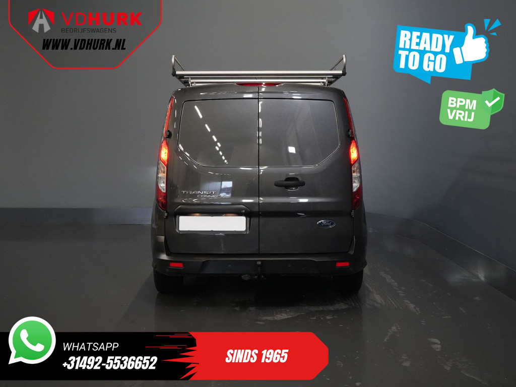 Ford Transit Connect Bestelbus 1.5 TDCI 100 pk BPM VRIJ! Ready2Go NL Auto/ 3Pers./ Imperiaal/ Carplay/ Climate/ Cruise/ Camera/ PDC/ Trekhaak 4