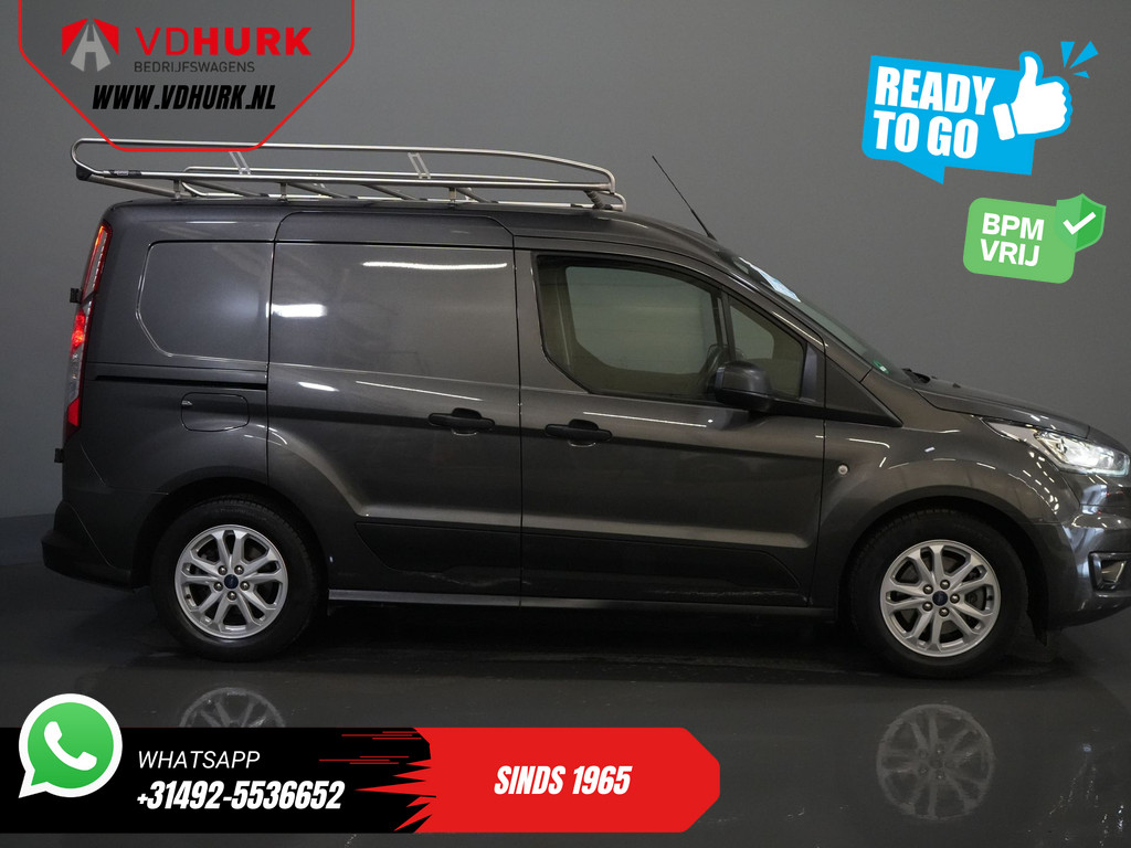 Ford Transit Connect Bestelbus 1.5 TDCI 100 pk BPM VRIJ! Ready2Go NL Auto/ 3Pers./ Imperiaal/ Carplay/ Climate/ Cruise/ Camera/ PDC/ Trekhaak 9