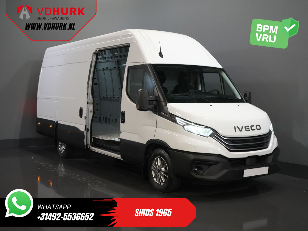 Iveco Daily Bestelbus 35S18HV 3.0 180 pk Aut. L4H3 BPM VRIJ! LED/ Virtual Cockpit/ Adapt.Cruise/ Gev.stoel/ 270gr deuren/ Navi/ Climate/ Carplay/ Came 7