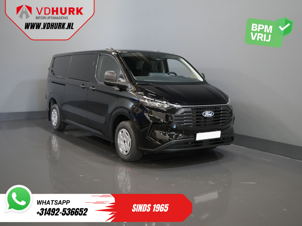 Ford Transit Custom Bestelbus 2.0 TDCI 150 pk Trend DC Dubbel Cabine BPM VRIJ! Garantie 5J of 200.00km/ Adapt.Cruise/ 2xSchuifdeur/ LED/ Navi/ Stoelverw./ Vir 0