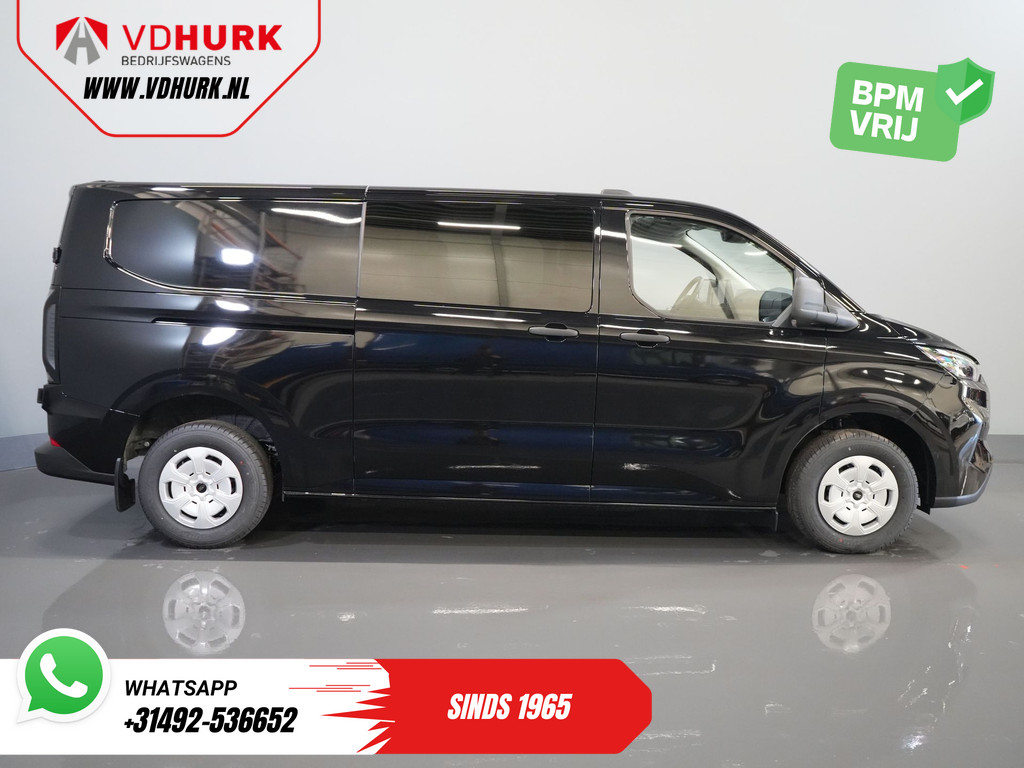 Ford Transit Custom Bestelbus 2.0 TDCI 150 pk Trend DC Dubbel Cabine BPM VRIJ! Garantie 5J of 200.00km/ Adapt.Cruise/ 2xSchuifdeur/ LED/ Navi/ Stoelverw./ Vir 9