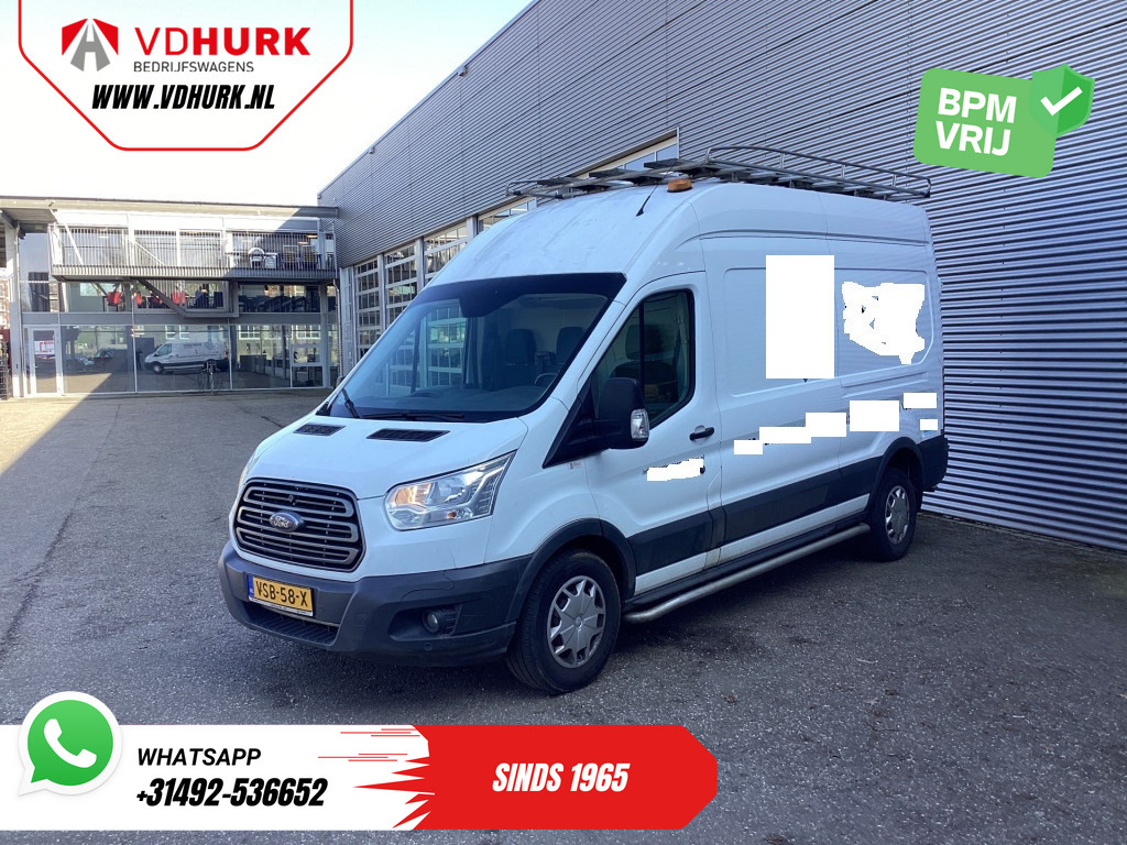 Ford Transit Bestelbus 350 2.0 TDCI 130pk L3H3 Imperiaal + Ladder/ 2.8t Trekverm./ Airco/ Cruise/ Trekhaak 10