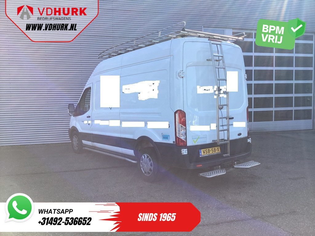 Ford Transit Bestelbus 350 2.0 TDCI 130pk L3H3 Imperiaal + Ladder/ 2.8t Trekverm./ Airco/ Cruise/ Trekhaak 9