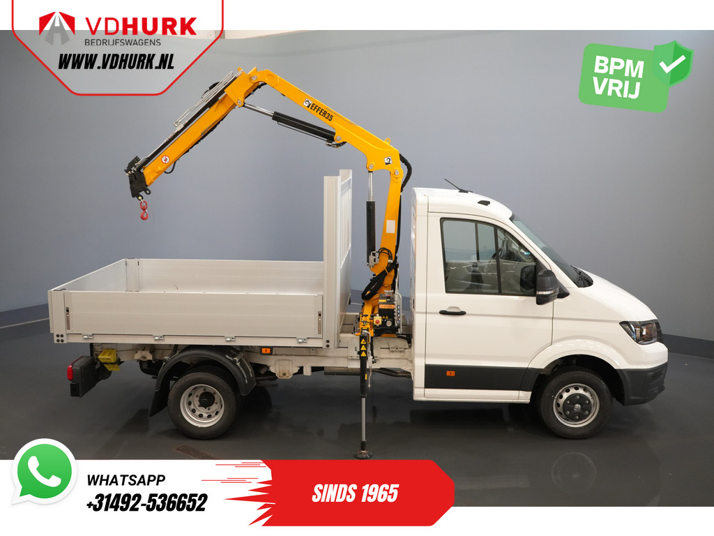 Volkswagen Crafter Open laadbak 50 165 pk Effer 352S Kraan/ Crane/ Kran/ Autokran/ PTO/ Open laadbak/ Dubbel Lucht 3