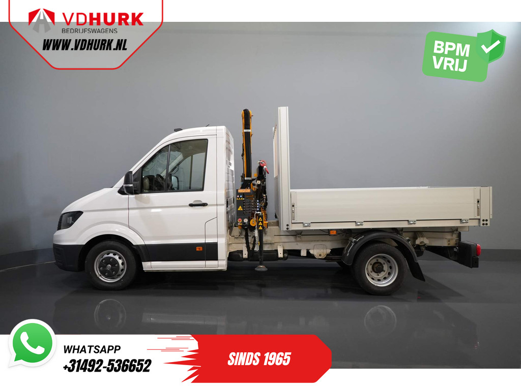 Volkswagen Crafter Open laadbak 50 165 pk Effer 352S Kraan/ Crane/ Kran/ Autokran/ PTO/ Open laadbak/ Dubbel Lucht 8