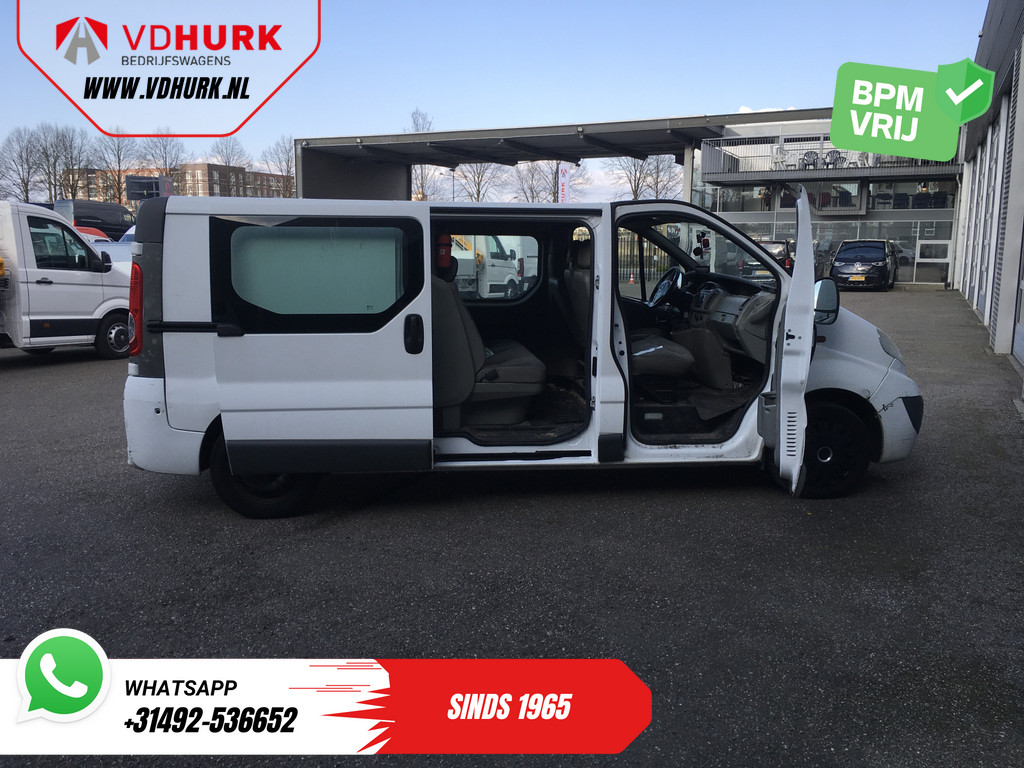 Opel Vivaro Bestelbus 2.0 CDTI 115pk L2 DC Dubbel Cabine/ APK 01-2026/ 6 Pers./ Airco/ Trekhaak 5