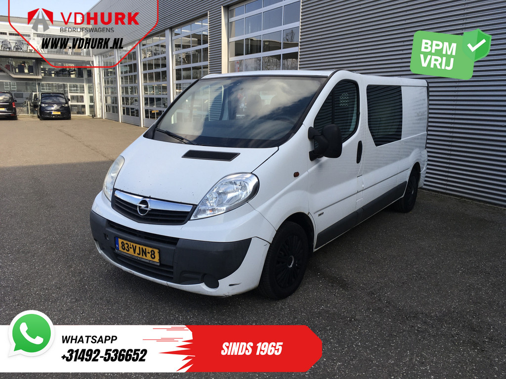Opel Vivaro Bestelbus 2.0 CDTI 115pk L2 DC Dubbel Cabine/ APK 01-2026/ 6 Pers./ Airco/ Trekhaak 6