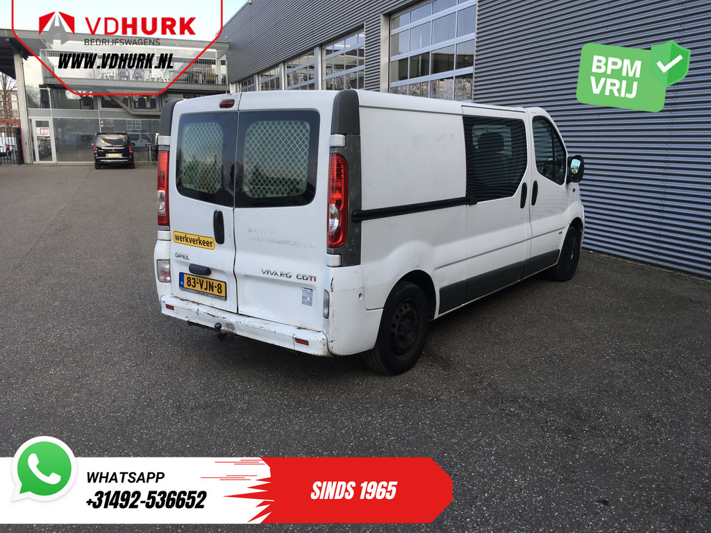 Opel Vivaro Bestelbus 2.0 CDTI 115pk L2 DC Dubbel Cabine/ APK 01-2026/ 6 Pers./ Airco/ Trekhaak 7