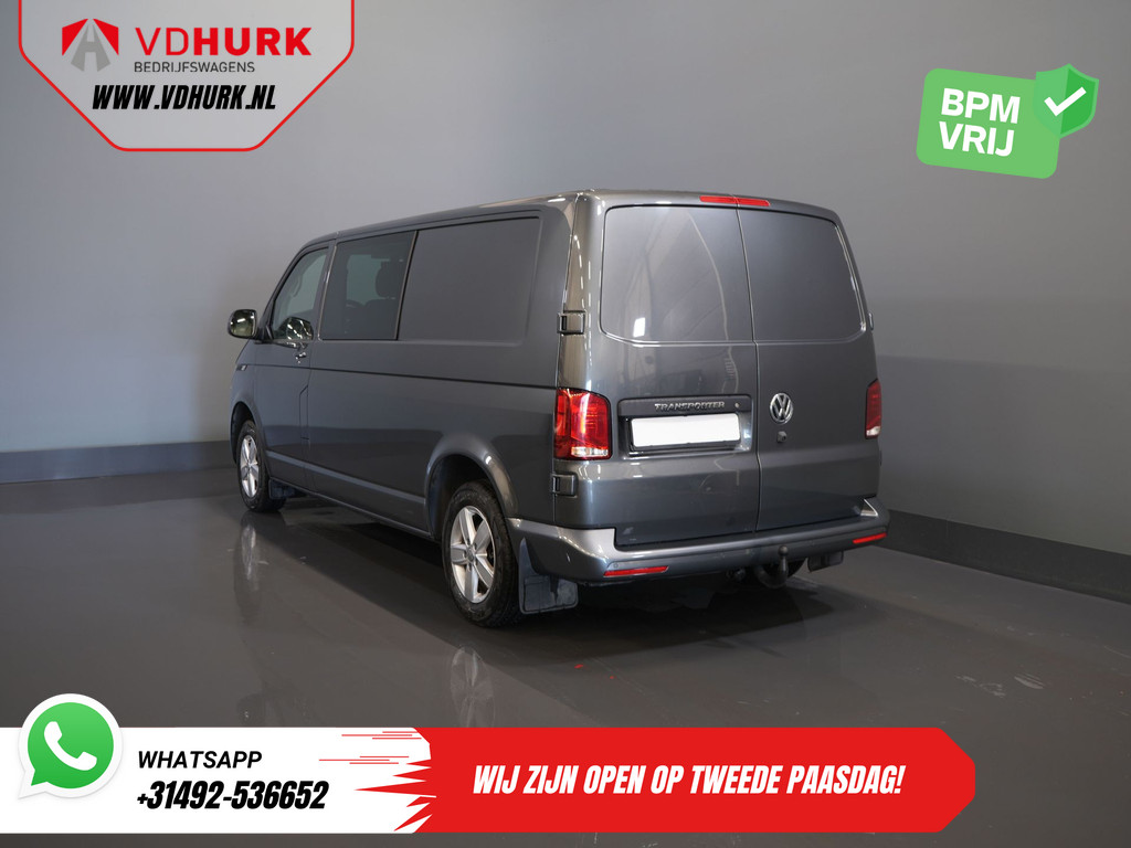 Volkswagen Transporter Bestelbus 2.0 TDI 150 pk DSG Aut. L2 DC Dubbel Cabine BPM VRIJ! LED/ Adapt.Cruise/ Standkachel/ Stoelverw./ Carplay/ Camera/ PDC/ LMV/ Tre 1