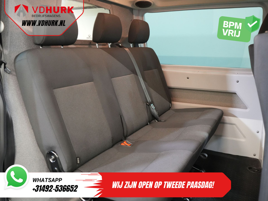Volkswagen Transporter Bestelbus 2.0 TDI 150 pk DSG Aut. L2 DC Dubbel Cabine BPM VRIJ! LED/ Adapt.Cruise/ Standkachel/ Stoelverw./ Carplay/ Camera/ PDC/ LMV/ Tre 14