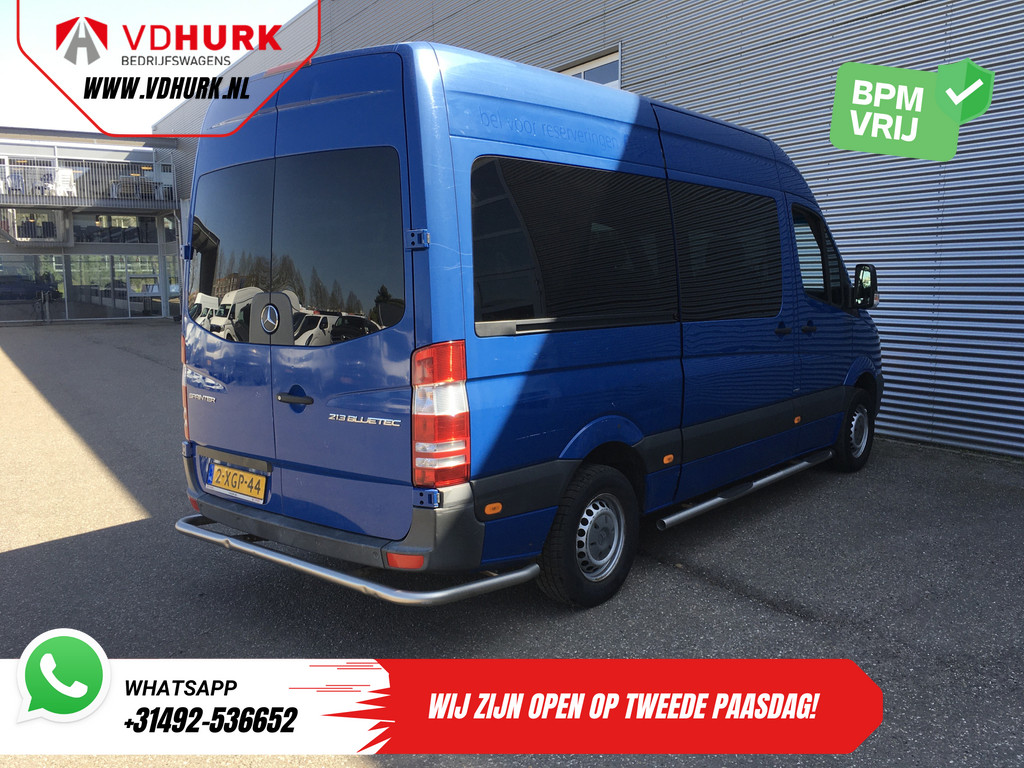Mercedes-Benz Sprinter Personenvervoer 213 2.2 CDI Aut. L2H2 €12.032 Incl. BTW BPM VRIJ! Rijdt Goed/ Combi/ 9 Persoons/ Kombi/ 9P/ Airco 9