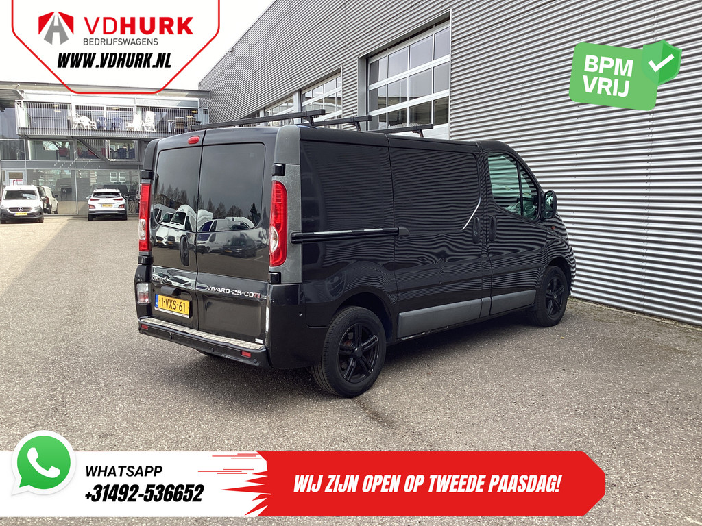 Opel Vivaro Bestelbus 2.5 CDTI 145 pk BPM VRIJ! APK 08-2025/ 3 Pers./ LMV/ PDC/ Dakdragers/ Cruise/ Airco 9