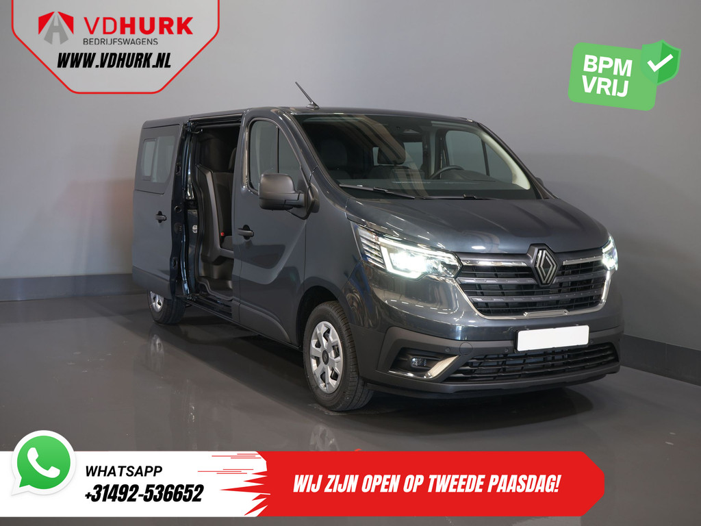 Renault Trafic Bestelbus 2.0 dCi 130 pk L2 BPM VRIJ! DC Dubbel Cabine LED/ 2xSchuifdeur/ Navi/ Carplay/ Camera/ PDC/ Cruise 8