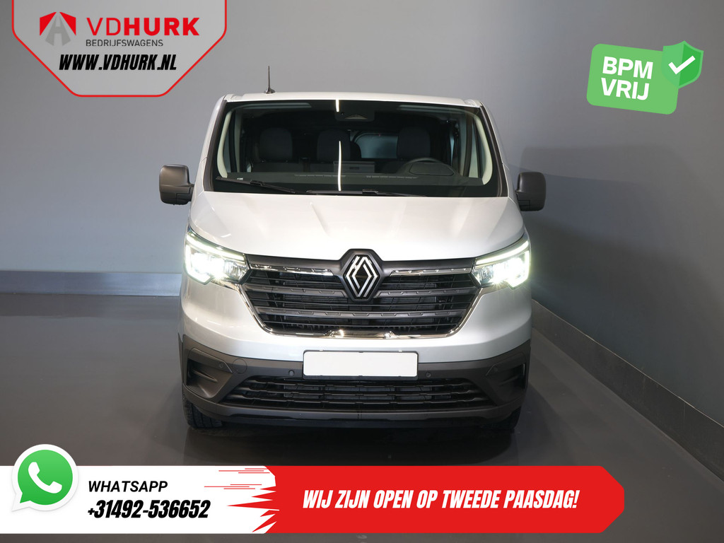 Renault Trafic Bestelbus 2.0 dCi 130 pk L2 BPM VRIJ! DC Dubbel Cabine LED/ 2xSchuifdeur/ Navi/ Carplay/ Camera/ PDC/ Cruise 6
