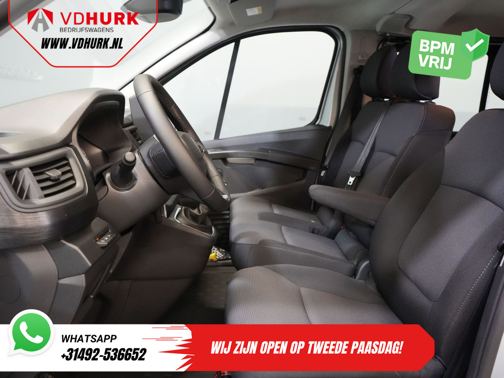 Renault Trafic Bestelbus 2.0 dCi 130 pk L2 BPM VRIJ! DC Dubbel Cabine LED/ 2xSchuifdeur/ Navi/ Carplay/ Camera/ PDC/ Cruise 13