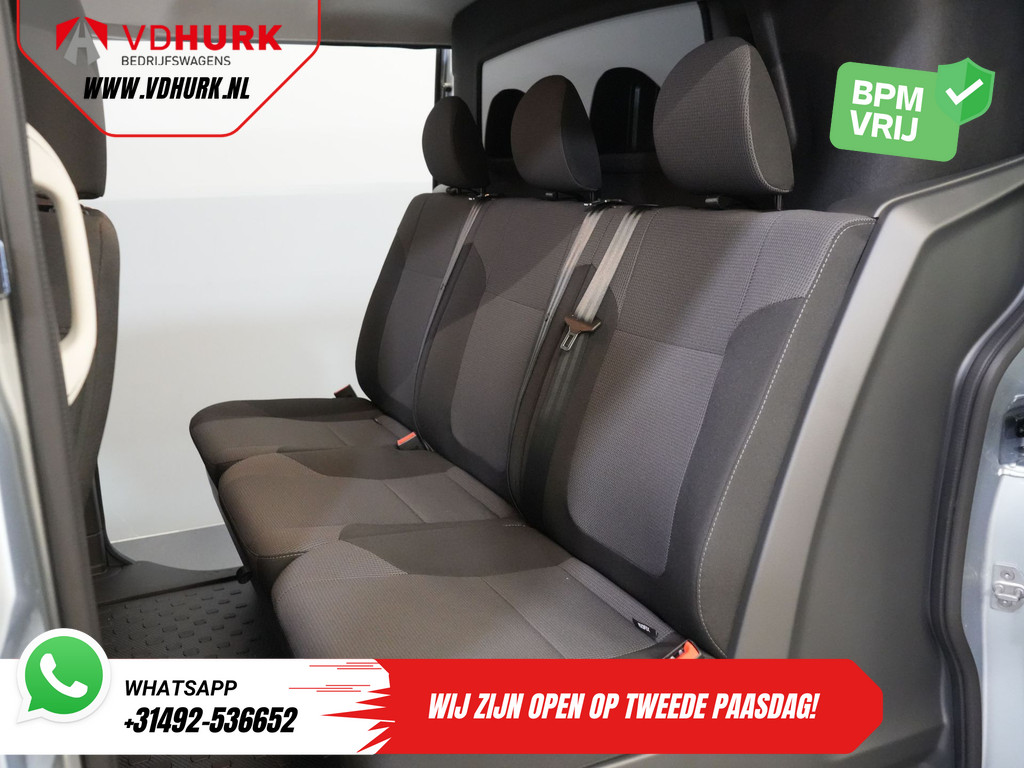 Renault Trafic Bestelbus 2.0 dCi 130 pk L2 BPM VRIJ! DC Dubbel Cabine LED/ 2xSchuifdeur/ Navi/ Carplay/ Camera/ PDC/ Cruise 16